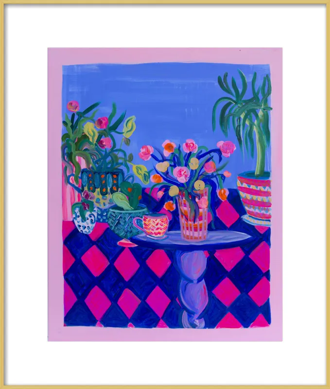 Pots and Plants painting by Davina Shefet for Artfully Walls