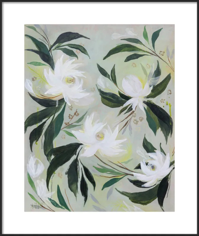 White Gardenia by Rachel Roe for Artfully Walls