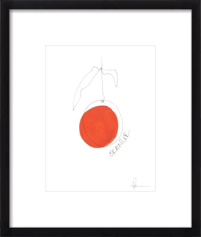 Orange by Polly Mann for Artfully Walls