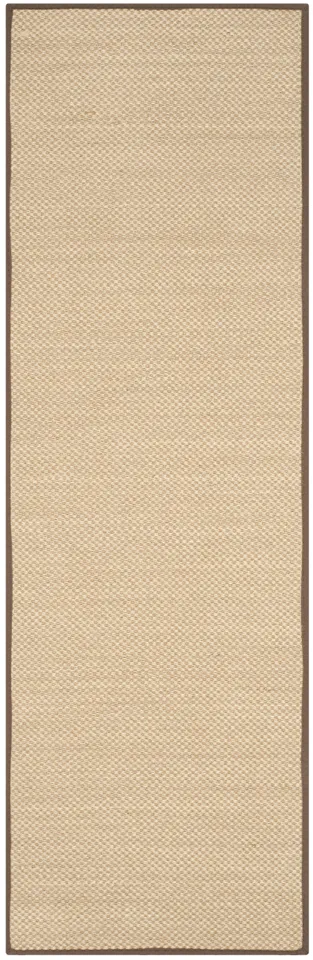 Arlo Home Woven Area Rug, NF141C, Maize/Brown,  2' 6" X 6'