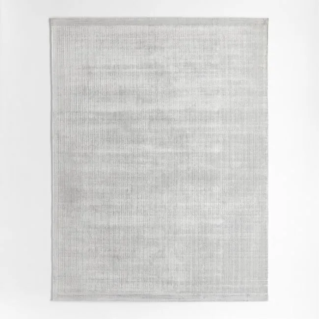 Solid Grid Light Blue Kids Performance Area Rug 5'x8'