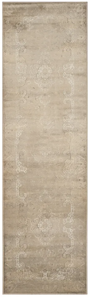 Arlo Home Woven Area Rug, VTG137-3110, Mouse,  2' 2" X 8'