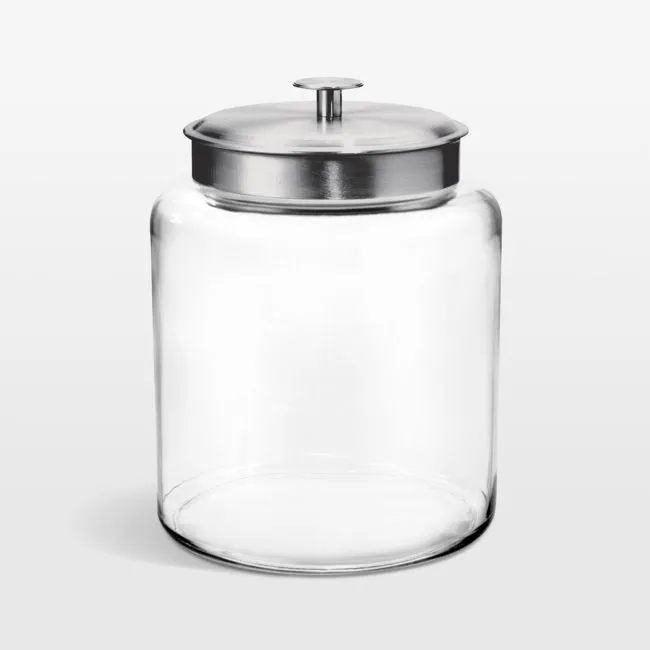 Anchor Hocking 2-Gallon Montana Glass Jar with Brushed Aluminum Lid