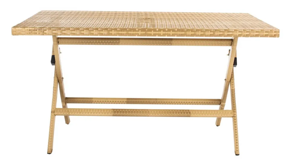 Akita Folding Table - Natural/White