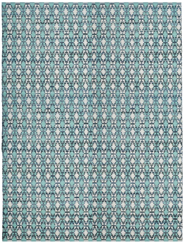 Arlo Home Hand Woven Area Rug, MTK123C, Turquoise/Multi,  8' X 10'