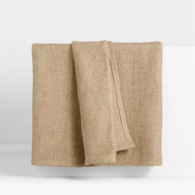 EUROPEAN FLAX ™-Certified Linen Viscose Taupe Full/Queen Bed Blanket