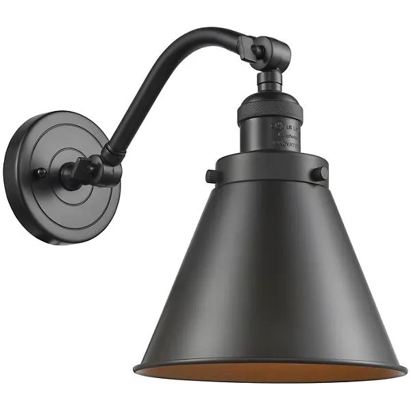 Zachary Curved Arm Wall Sconce