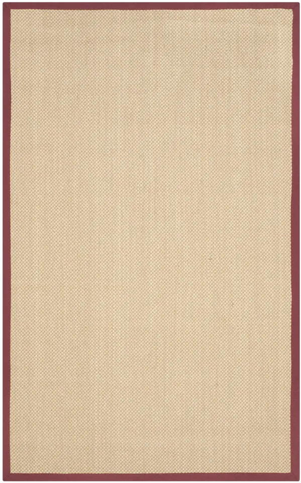 Arlo Home Woven Area Rug, NF141D, Maize/Burgundy,  5' X 8'