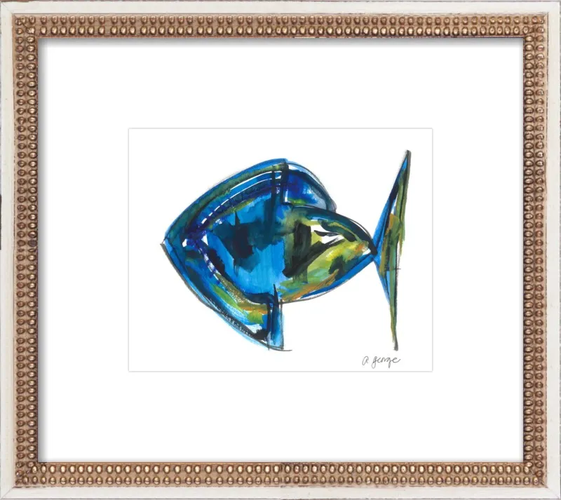 Asbtract Fish by Anthony George for Artfully Walls