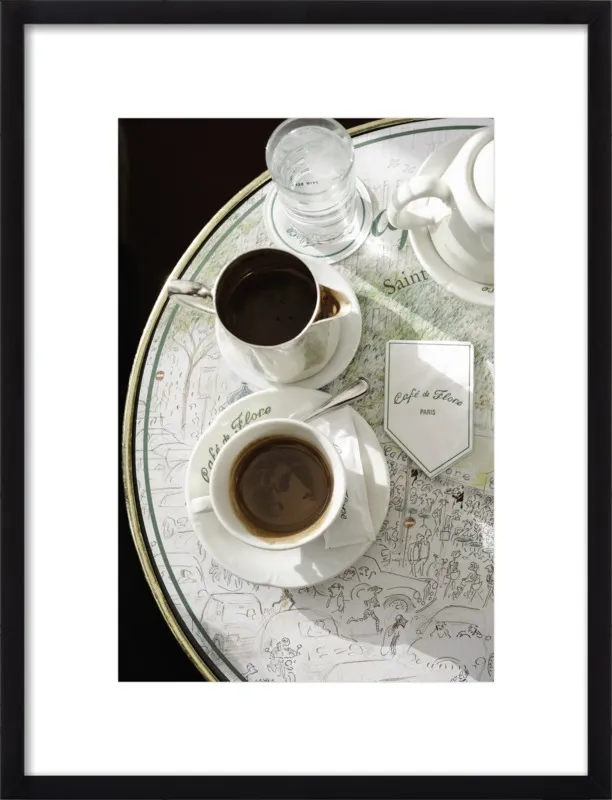 Chocolat chaud au Café de Flore by Lauren & Annael Tolila for Artfully Walls