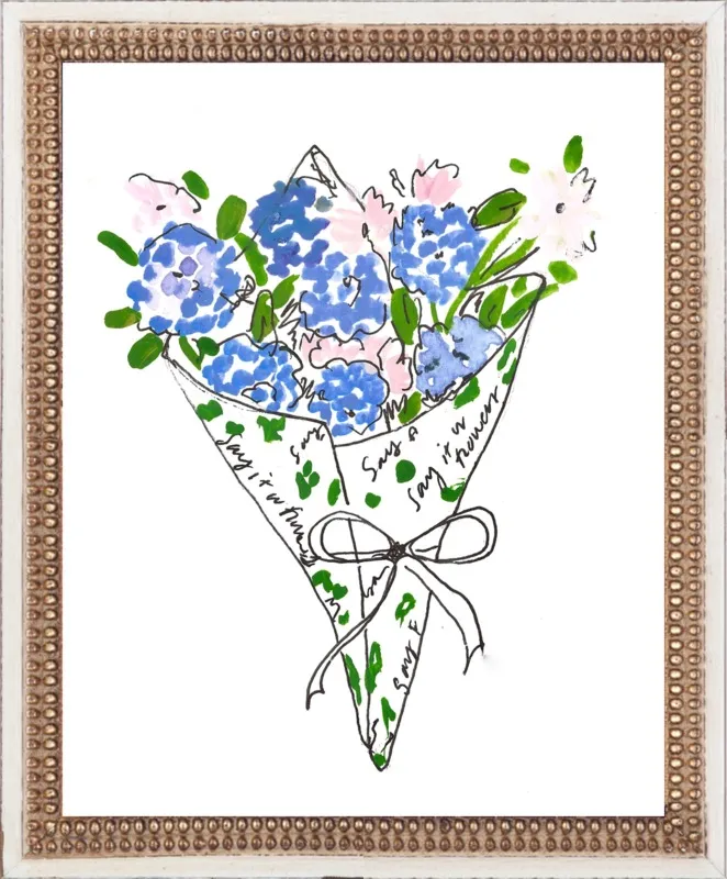 Bodega Flowers in Blue by Larsen McDowell for Artfully Walls
