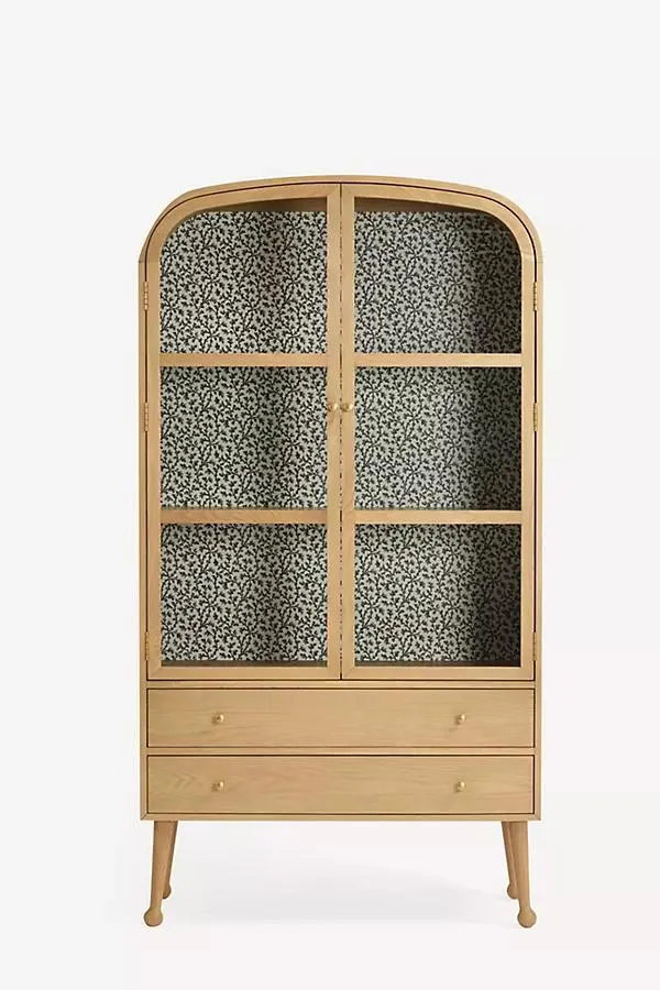 Moretti 42" Oak Curio Cabinet