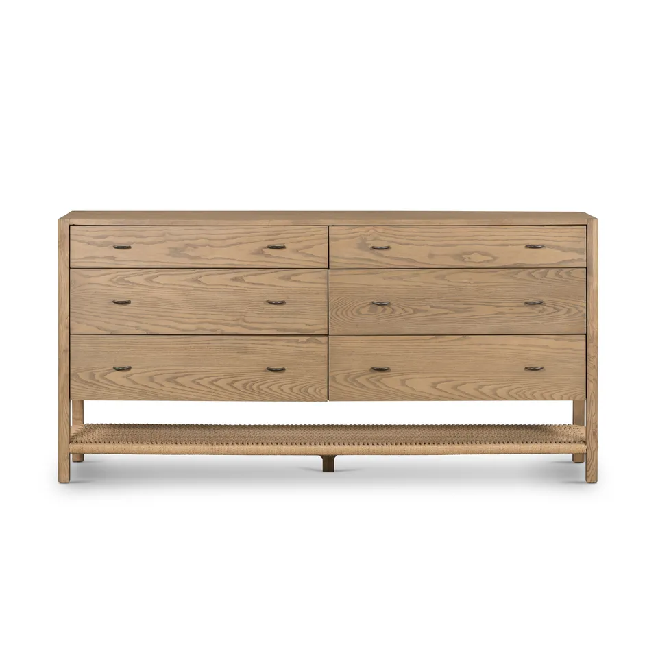 Zuma 6 Drawer Dresser-Dune Ash