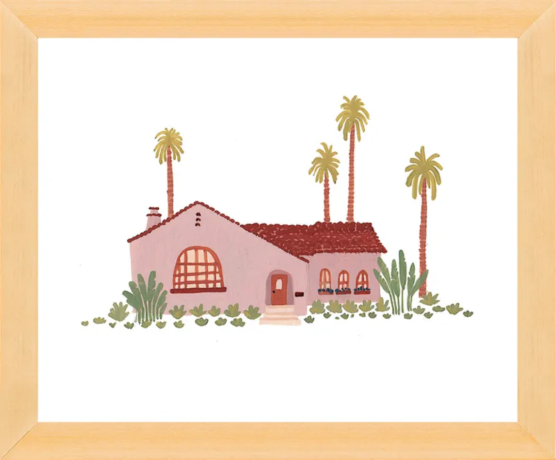 Pink Bungalow by Taylor Ann for Artfully Walls