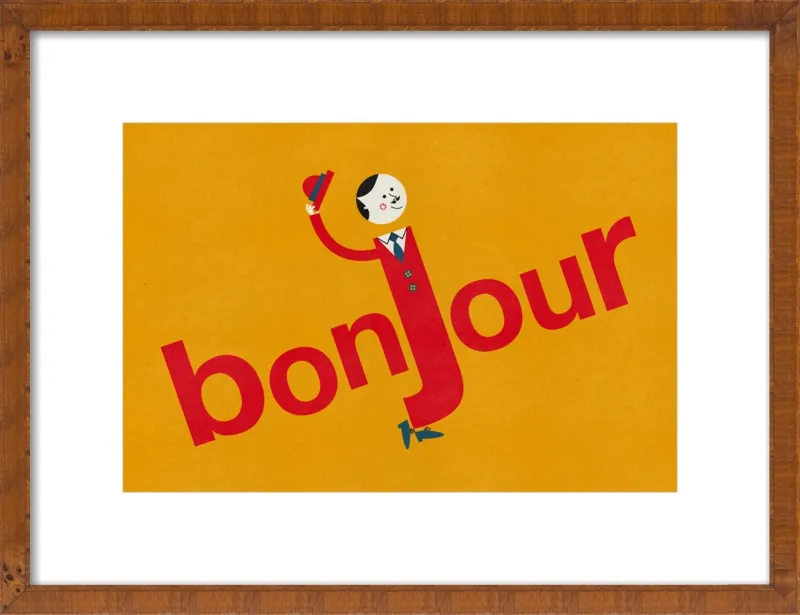 Bonjour by Blanca Gómez for Artfully Walls