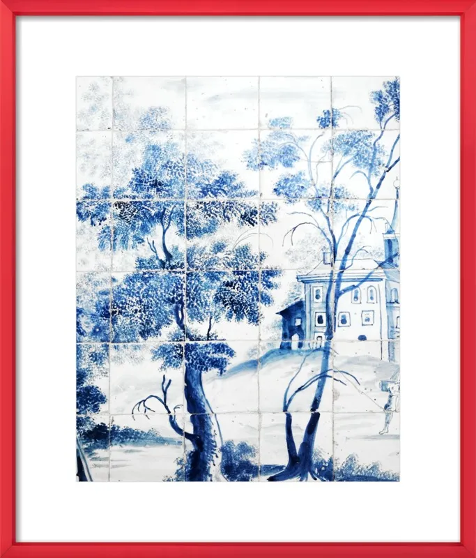 Lisbon Blue Tiles Two by Lupen Grainne for Artfully Walls