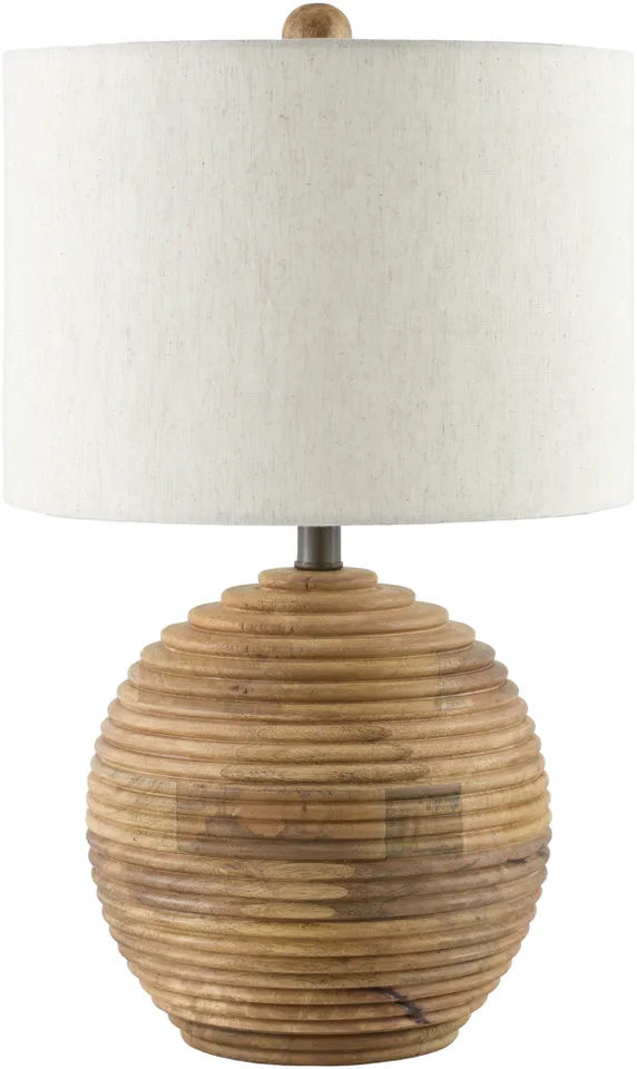 Pozo  Natural 24"H x 14"W x 14"D Accent Table Lamp