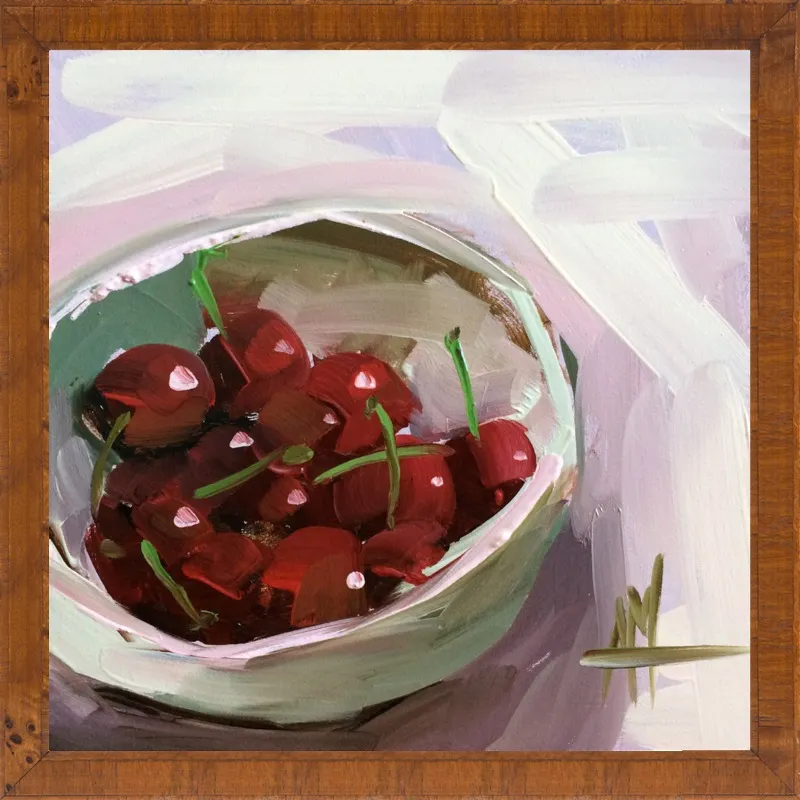 bowl of cherries no. 7 by Angela Moulton for Artfully Walls