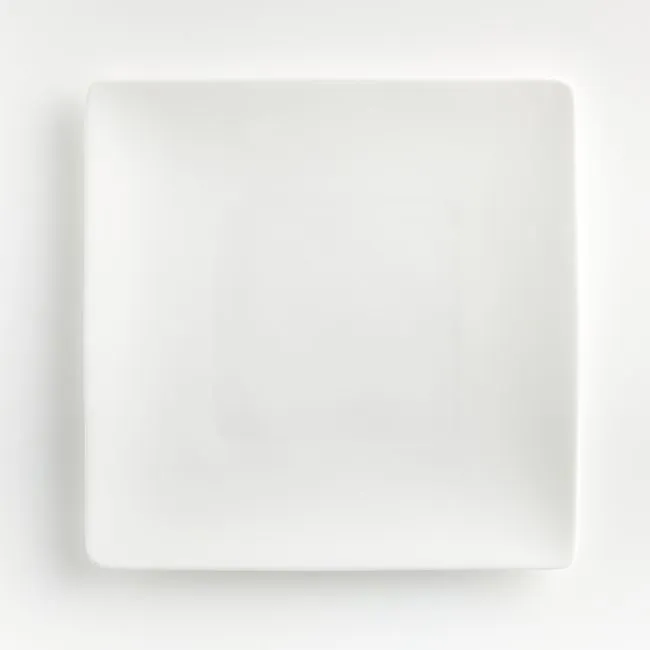 Bennett White Bone China Square Dinner Plate