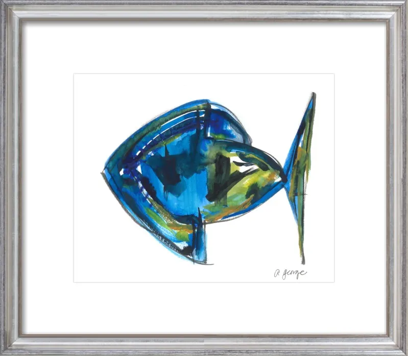 Asbtract Fish by Anthony George for Artfully Walls