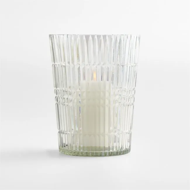 Elegant Cut Glass Medium Hurricane 7.5"