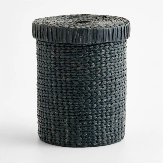 Wonderful Wicker Navy Blue Large Kids Hamper