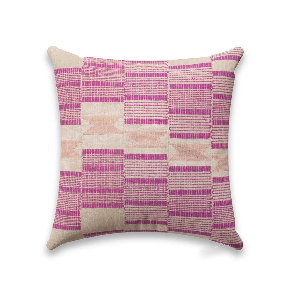 Berry Waterfall Yoruba Outdoor Pillow by St. Frank | Black | 18" W x 18" H | Polyester