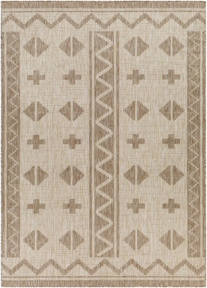 Tuareg Beige Outdoor 9'2" x 12' Machine Woven Rug