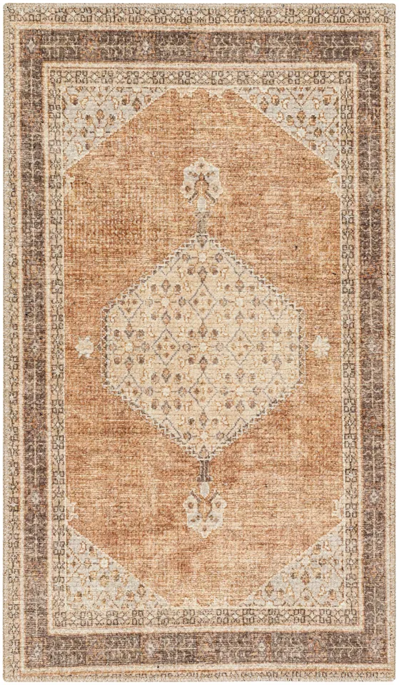 Lila Beige Indoor 3'11" x 5'7" Machine Woven Rug