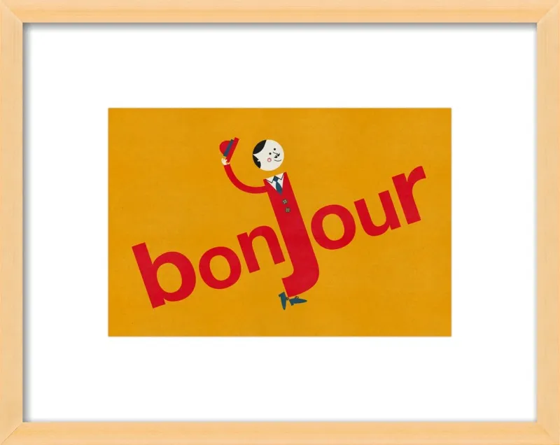 Bonjour by Blanca Gómez for Artfully Walls