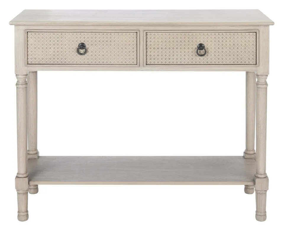 Haines 2 Drawer Console Table - Greige