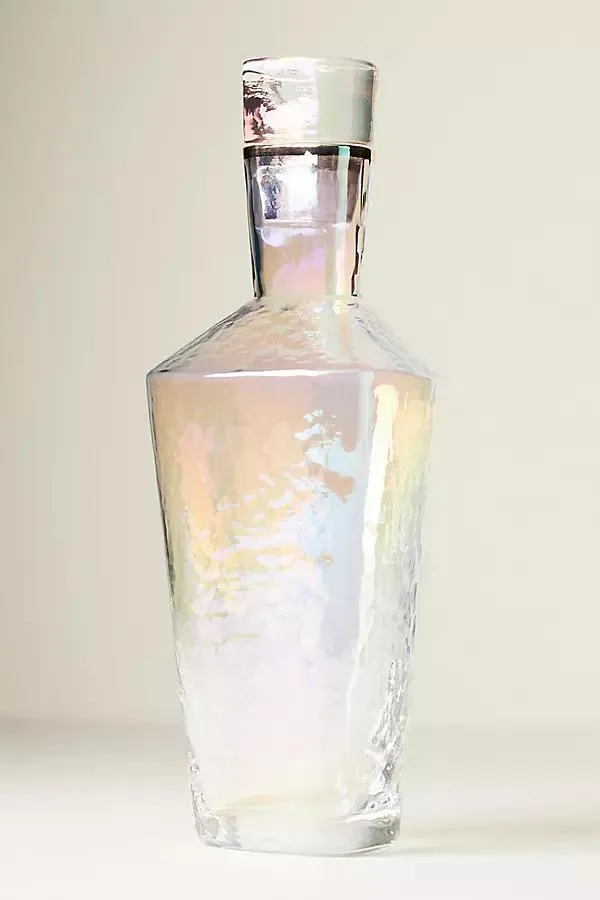 Zaza Lustered 24k Gold Accent Decanter