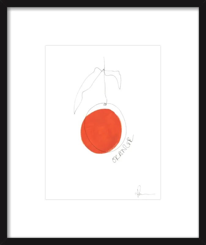 Orange by Polly Mann for Artfully Walls