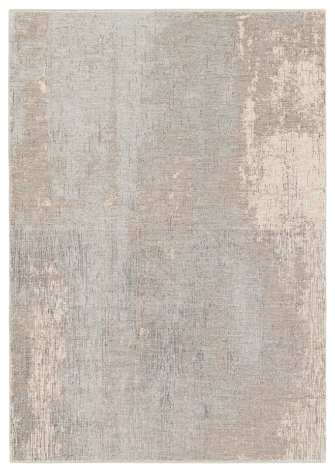Kosta Abstract Taupe/ Silver Area Rug (10'X14')