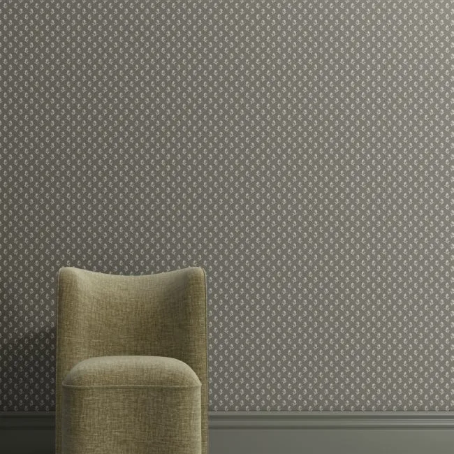 Tuscany Petite Tulip Sand Sisal Wallpaper