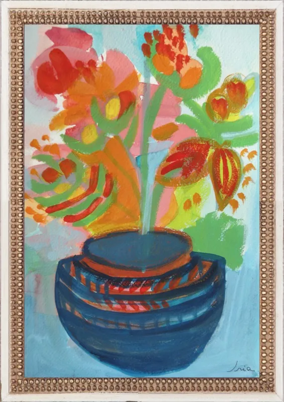 Red Flowers by Iria Fernandez Alvarez for Artfully Walls