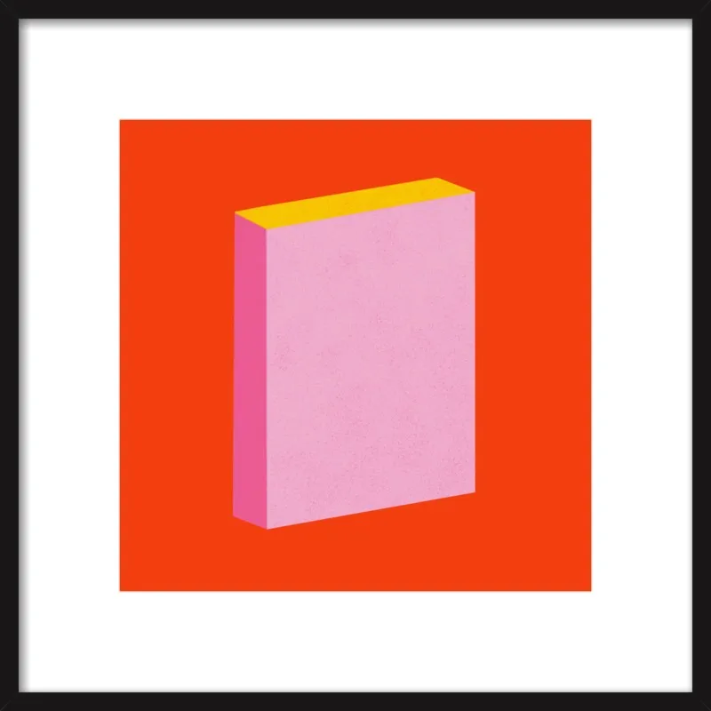 Color Books 3, Scarlet, Pink & Gold by Jessica Poundstone for Artfully Walls