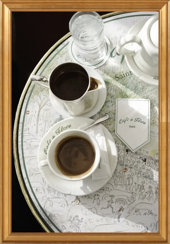 Chocolat chaud au Café de Flore by Lauren & Annael Tolila for Artfully Walls