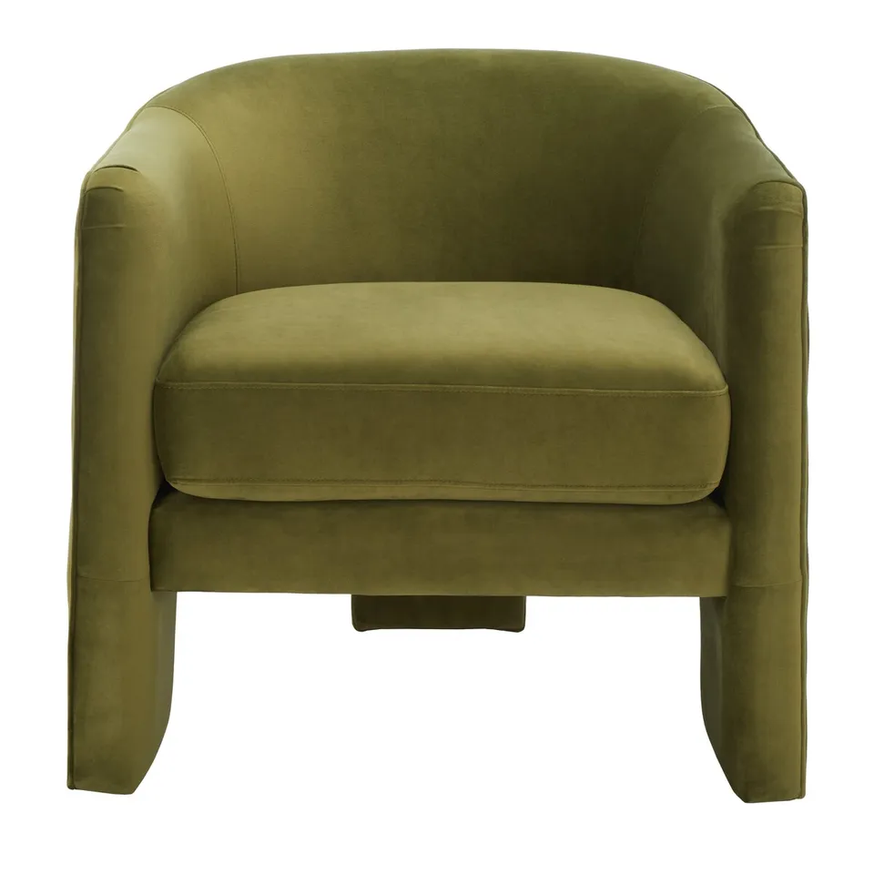Londyn Upholstered Accent Chair - Olive Green