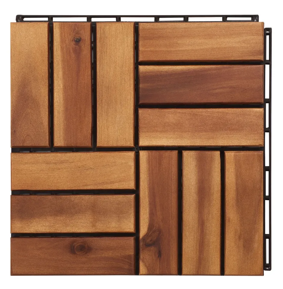 Hanoi Wooden Floor Tile - Natural