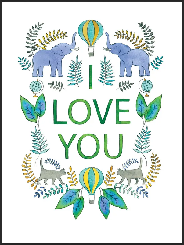 I Love You by Rachel Rogers for Artfully Walls