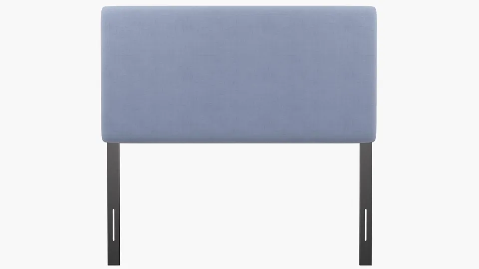 Square Back Headboard, Denim Everyday Linen, Full