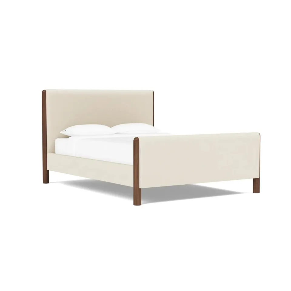 The Citizenry Laurel Bed with High Footboard | Twin | Brown