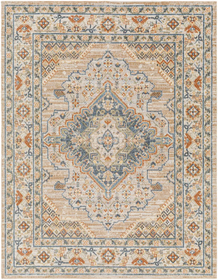 Lillian Beige Indoor 2'2" x 3'9" Machine Woven Rug
