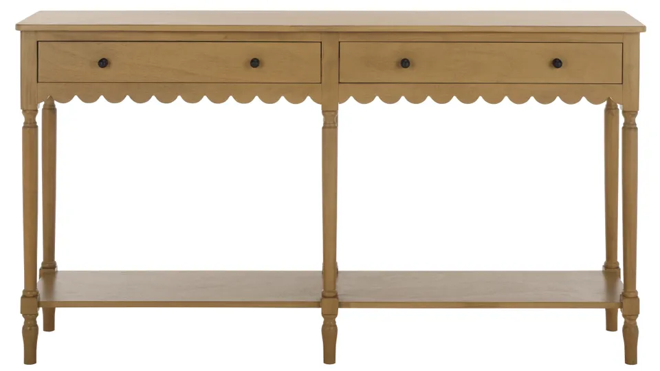 Haven 2 Drawer Large Console - Desert Brown