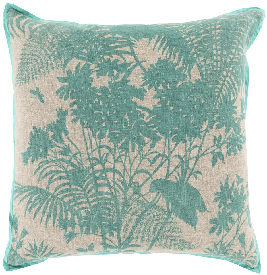 Shadow Floral FBS-001 20"L x 20"W Polyester Filled Pillow