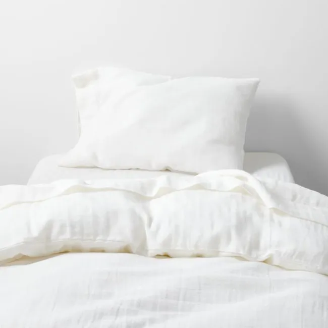 Supersoft Pampas Ivory Organic Cotton Gauze Toddler Duvet Cover