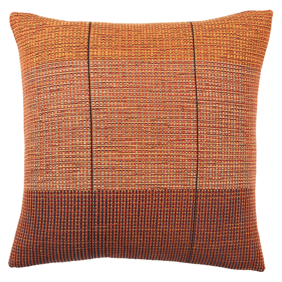 Impur NGW16 Handmade Tribal Red And Tan Pillow Cover (18")