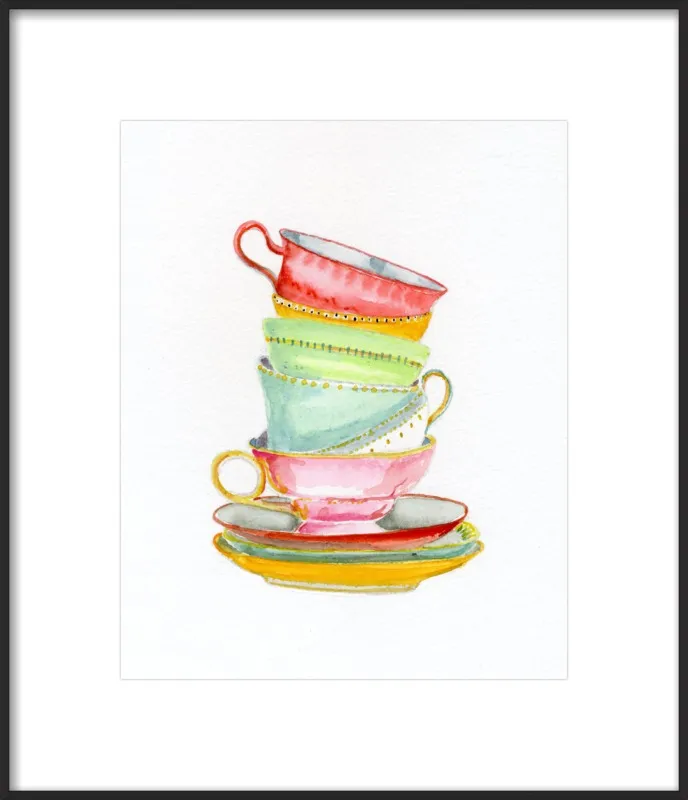 Teacups by Miri Eshet for Artfully Walls