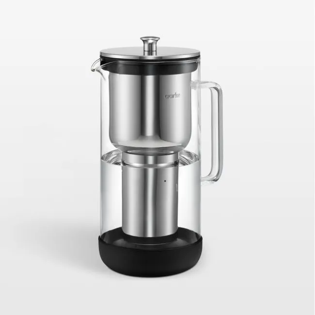 Aarke Purifier Large Glass Purifying Water Pitcher with Stainless Steel Filter